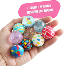 Lade das Bild in den Galerie-Viewer, Kleintober premium Flummi Set I mit Spielideen I Flummis groß 35mm I Mitgebsel Kindergeburtstag I Jump ball I Flummies für Kinder I Springball I Kindergeburtstag Gastgeschenke
