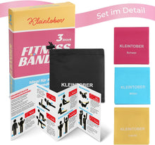 Lade das Bild in den Galerie-Viewer, Kleintober Fitnessbänder für Kinder, Jugendliche, Senioren I Resistance Bands I Widerstandsbänder Anfänger, Kinder, Senioren I leichte Widerstandstufen I Gymnastikband I Trainingsbänder
