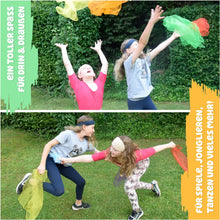 Lade das Bild in den Galerie-Viewer, Kleintober Premium Jongliertücher I Bunte Chiffontücher I mit Anleitung für 5 Spiele I Tanztücher I Tücher Spiel für Indoor &amp; Outdoor I Sensorik Spielzeug I Spieltücher I
